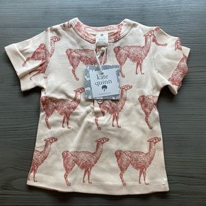 Kate Quinn, Henley auburn llama shirt, 6-12m, NWT